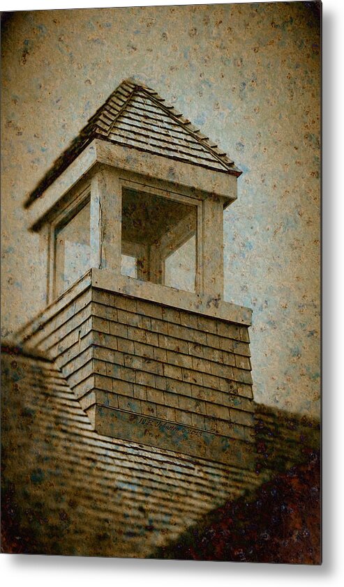 Sepia Metal Print featuring the photograph Lookout by WB Johnston