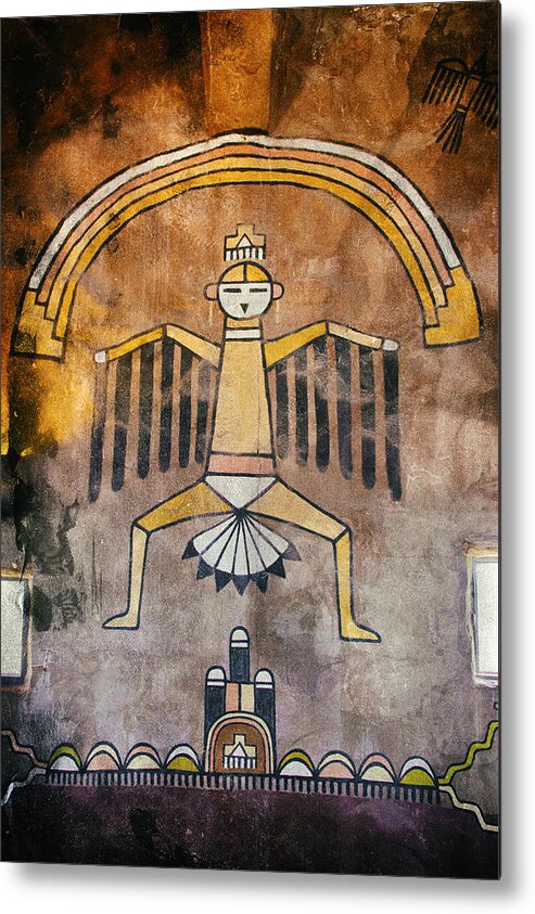 Indian Metal Print featuring the photograph Native American Great Spirit Pictograph by Jo Ann Tomaselli