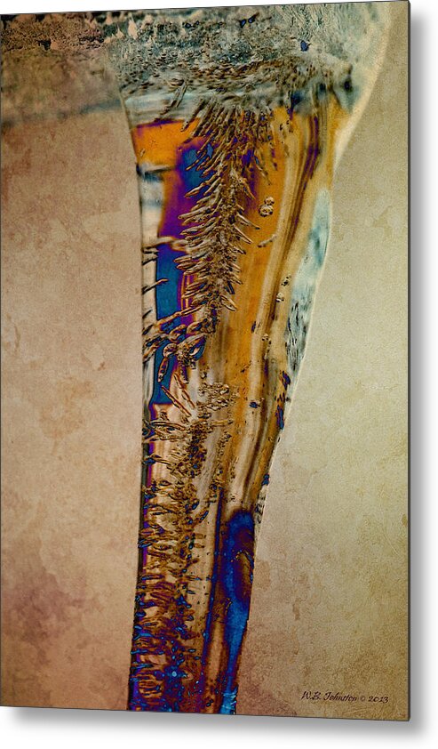 Ice Metal Print featuring the photograph Stalactite by WB Johnston