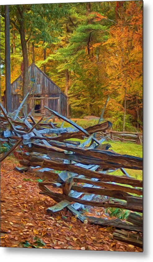 Autumn Metal Print featuring the photograph Through Time by Joann Vitali