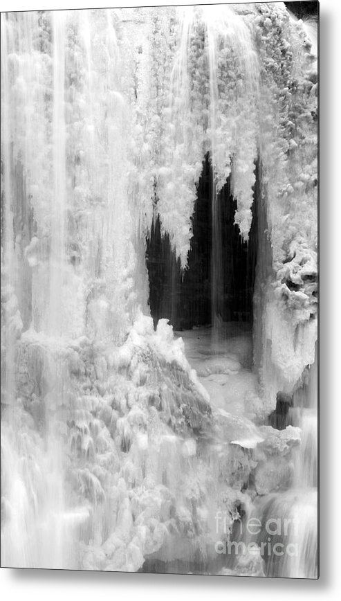 Winter Metal Print featuring the photograph Winter Cave by Jeannette Hunt