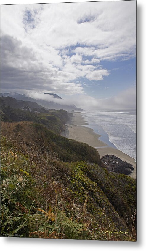 Oregon Metal Print featuring the photograph Central Oregon Coast Vista by Mick Anderson