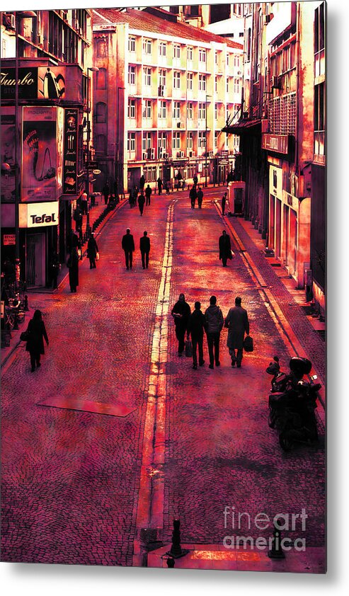 A Day In Istanbul Metal Print featuring the digital art A Day in Istanbul by John Rizzuto