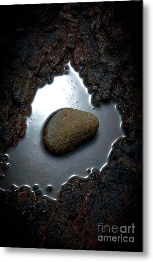 Rock Metal Print featuring the photograph I am a rock by David Hillier
