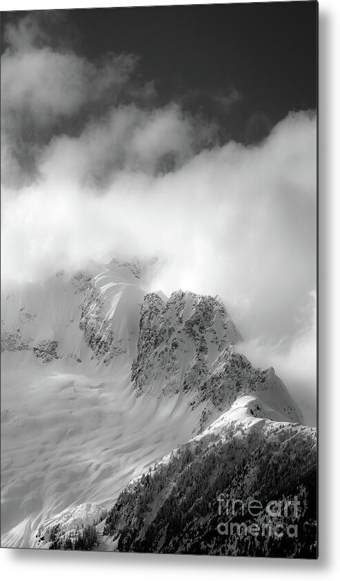Mountains Metal Print featuring the photograph Into the mist by David Hillier