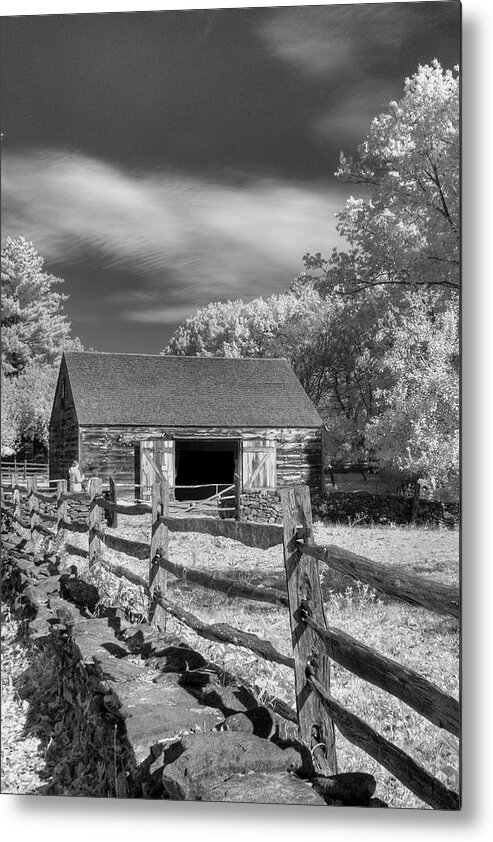 Old Mill Metal Print featuring the photograph On the farm by Joann Vitali