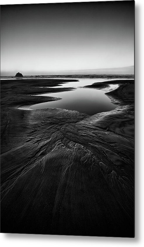 Artwork Metal Print featuring the photograph Patterns in the Sand by Jon Glaser