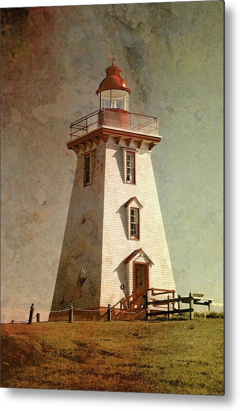 Lighthouse Metal Print featuring the photograph Souris Lighthouse 4 by WB Johnston