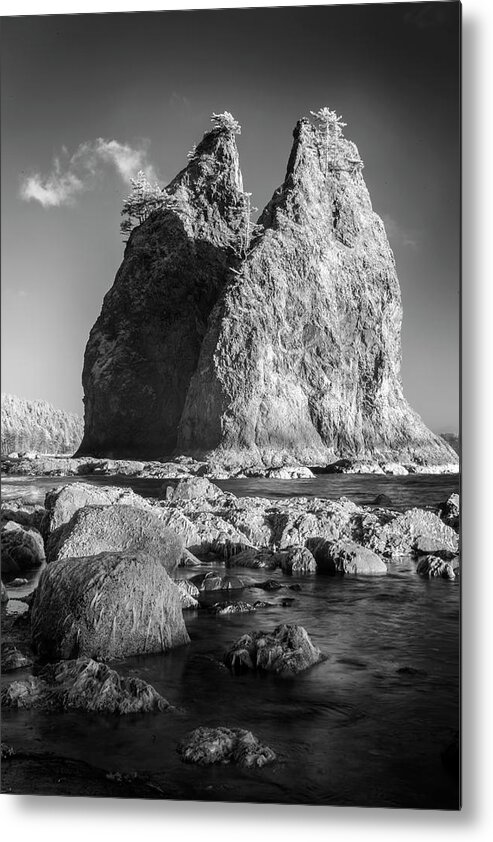 Art Metal Print featuring the photograph Two Monoliths by Jon Glaser