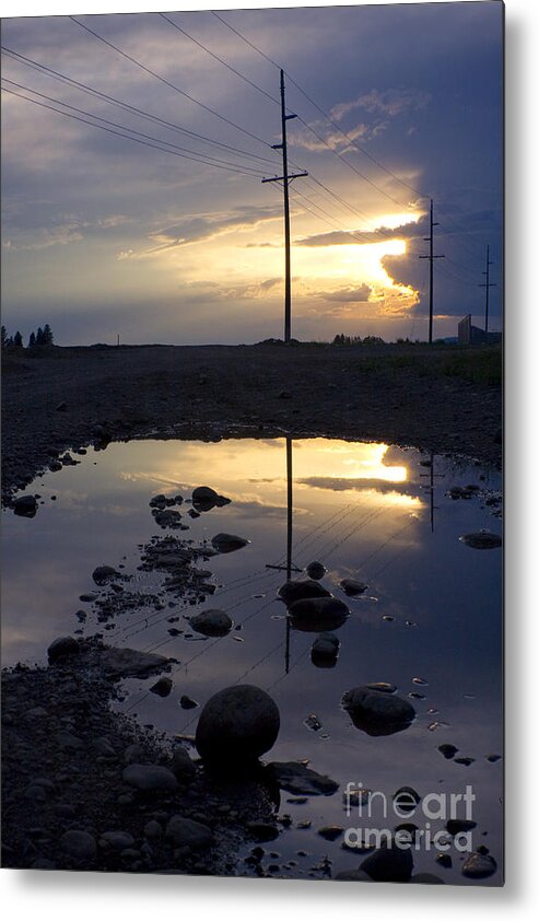 Water Metal Print featuring the photograph Water and Electricity by Idaho Scenic Images Linda Lantzy