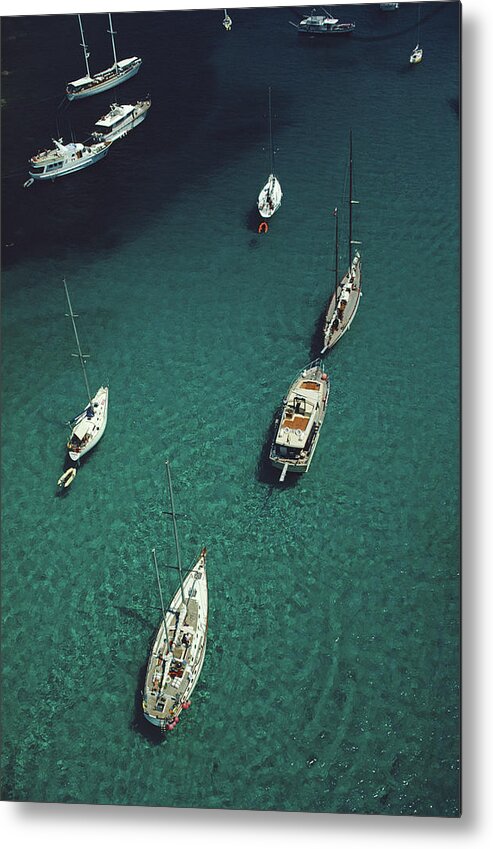 1980-1989 Metal Print featuring the photograph Blue Seas by Slim Aarons