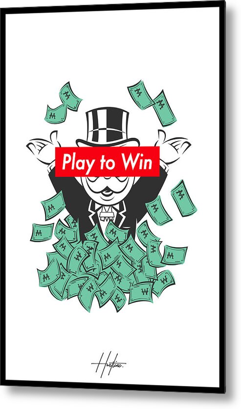  Metal Print featuring the digital art Play To Win by Hustlinc