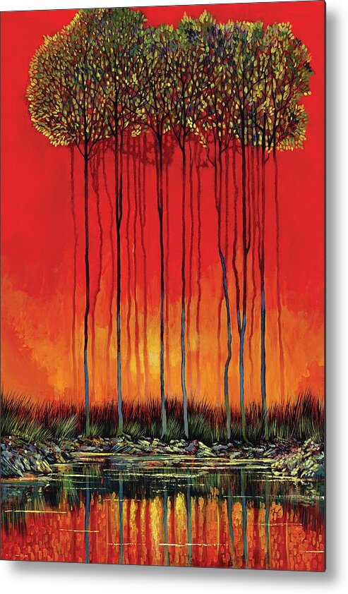 Ford Smith Metal Print featuring the painting Sanguine Dream by Ford Smith