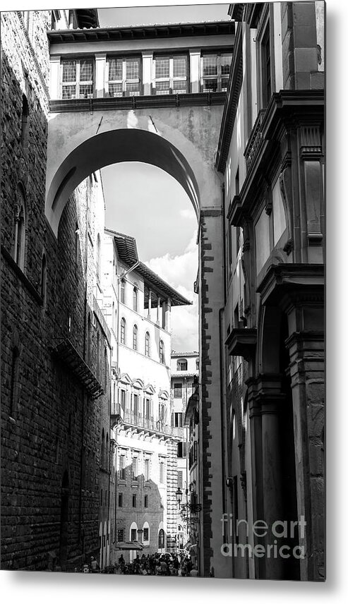 Via Della Ninna View Metal Print featuring the photograph Via della Ninna View in Florence by John Rizzuto