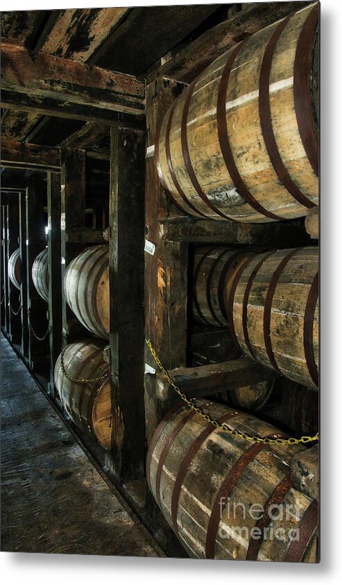 Bourbon Barrels Metal Print featuring the photograph Bourbon Barrels # 2 by Mel Steinhauer