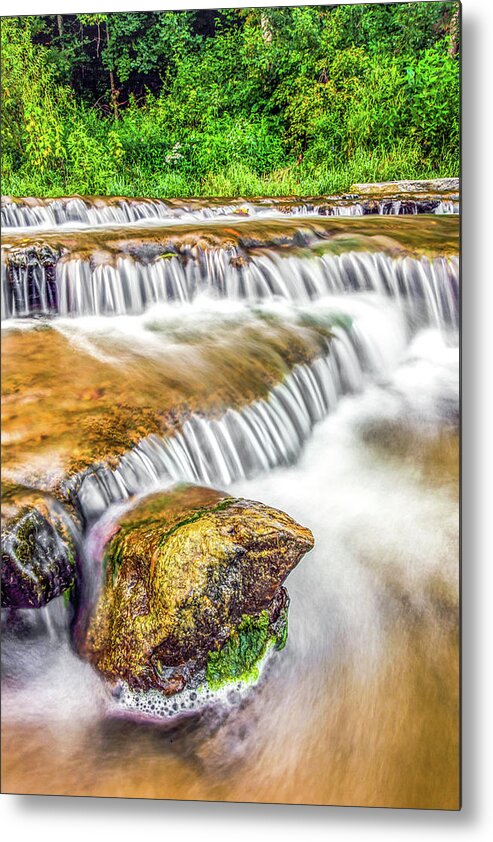 Water Metal Print featuring the photograph Swirling Around by Ed Newell