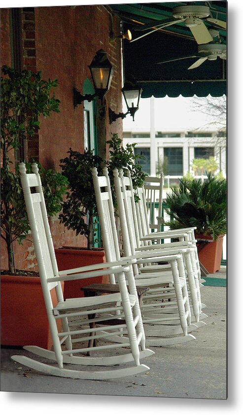 Rocking Chair Metal Print featuring the photograph Southern Rock Savanna, Georgia by Kenneth Lane Smith