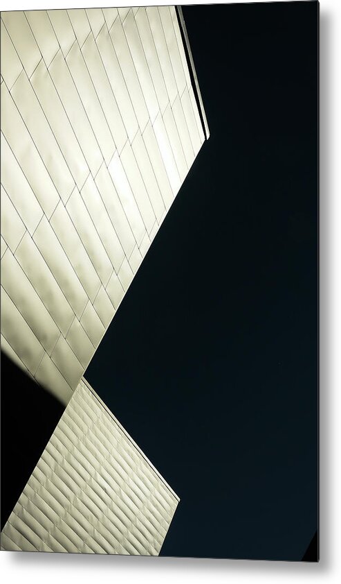 Architecture Metal Print featuring the photograph Steel 9805 by Rick Perkins