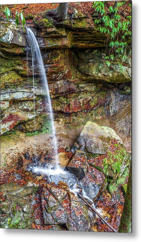 Water Falls Metal Print featuring the photograph Bell Falls by Ed Newell