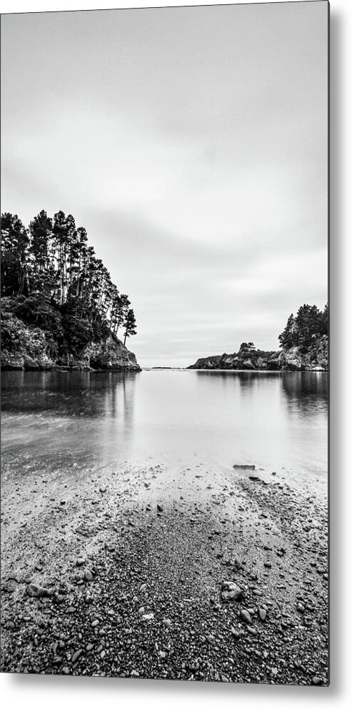 Colour Intensity Metal Print featuring the photograph Low tide at night by Mike Fusaro