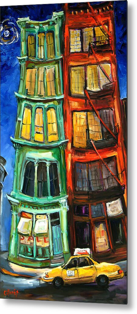 Broome Street Metal Print featuring the painting Broome Street by Carole Foret