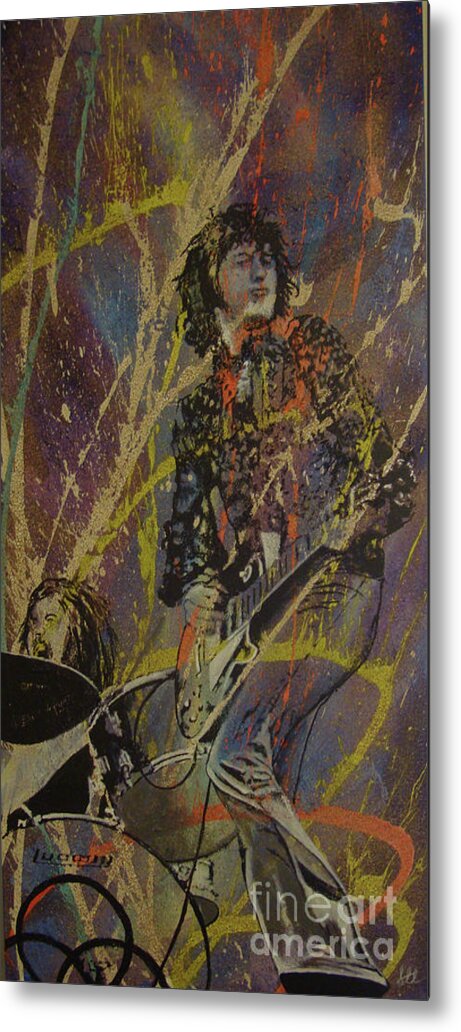 Led Zeppelin Metal Print featuring the painting Perfect Alchemy by Stuart Engel