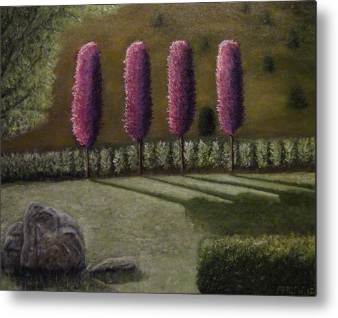 Landscape Metal Print featuring the painting A Perfect Start by Shawn Marlow