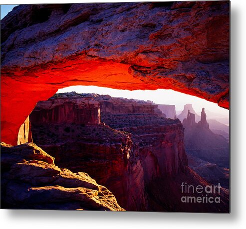 Canyonlands Metal Print featuring the photograph Mesa Arch Sunrise 2 by Tracy Knauer