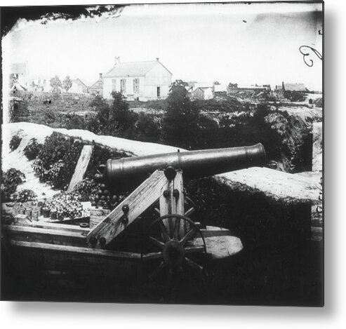 1862 Metal Print featuring the painting Civil War Cannon, 1862 #1 by Granger