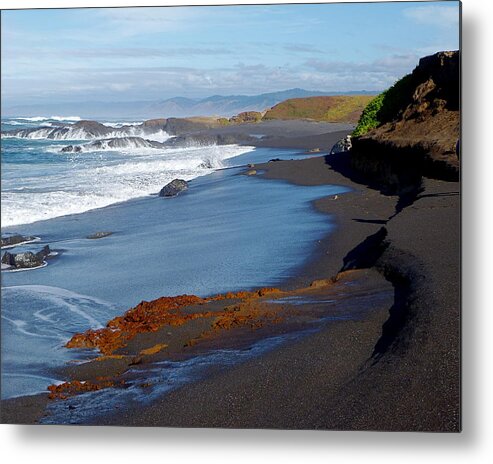 Landscape Metal Print featuring the photograph Fort Bragg Coastline #1 by Amelia Racca