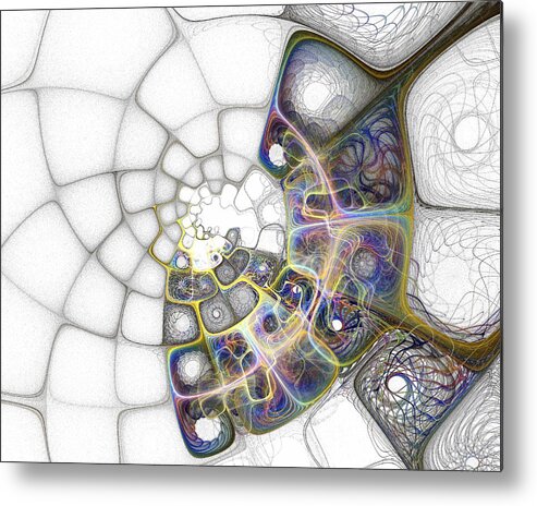 Digital Art Metal Print featuring the digital art Memories #1 by Amanda Moore