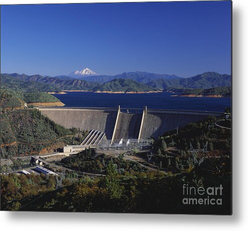 Dam Metal Print featuring the photograph Shasta Dam #1 by Jim Corwin