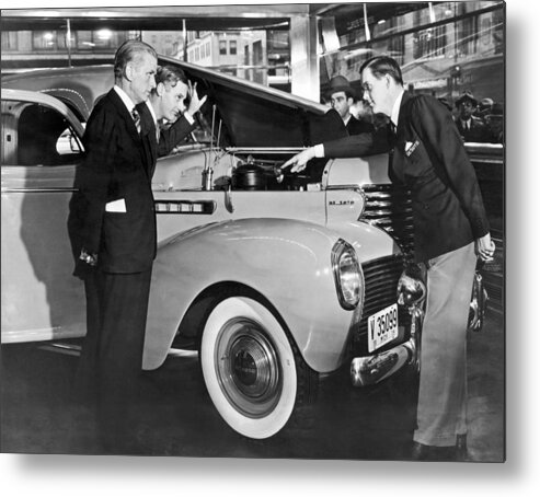 1035-161 Metal Print featuring the photograph The Talking De Soto by Underwood Archives