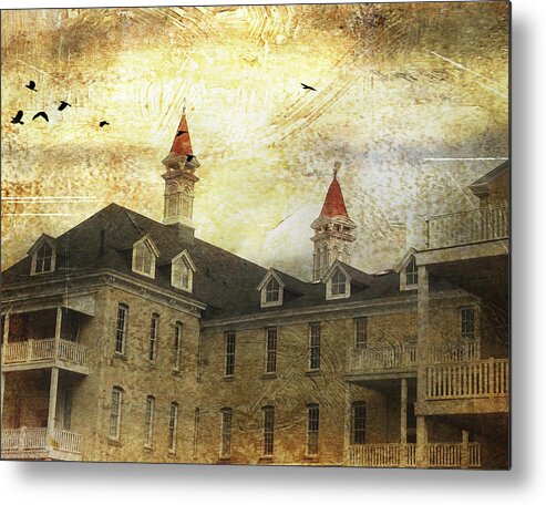 Traverse City Metal Print featuring the photograph Traverse City State Hospital #1 by Mary Underwood