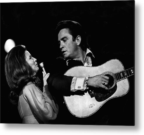 classic Metal Print featuring the photograph Johnny Cash #16 by Retro Images Archive
