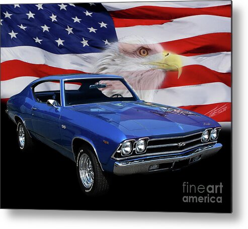 1969 Chevelle Ss Metal Print featuring the photograph 1969 Chevelle Tribute by Peter Piatt