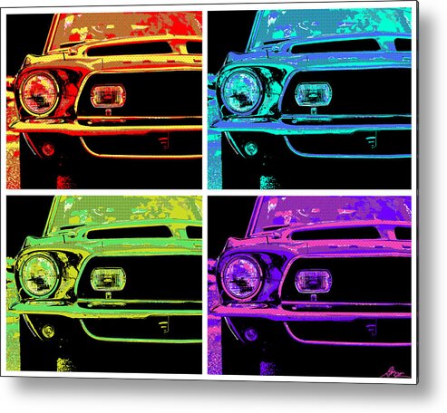  Metal Print featuring the photograph 1969 Ford Mustang GT500 KR POP by Gordon Dean II