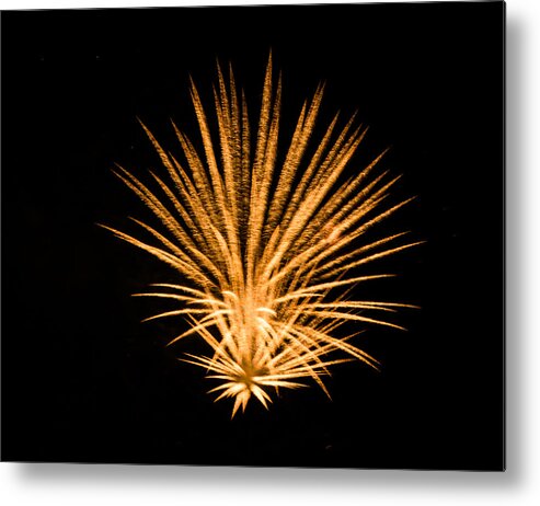 Fireworks Metal Print featuring the photograph Fireworks #3 by Cathy Donohoue