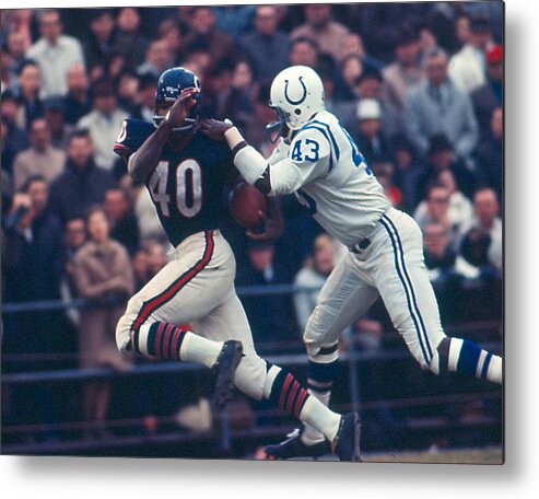 classic Metal Print featuring the photograph Gale Sayers #3 by Retro Images Archive