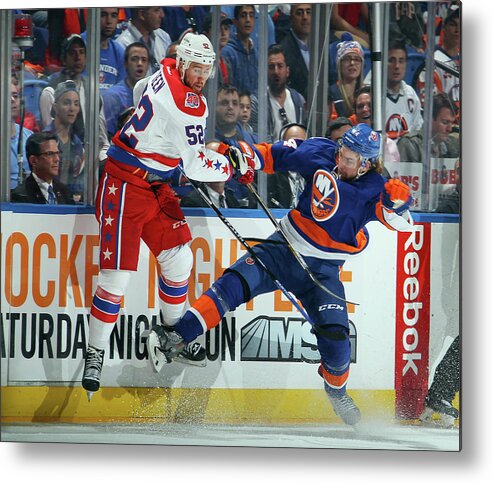 Playoffs Metal Print featuring the photograph Washington Capitals V New York #3 by Bruce Bennett