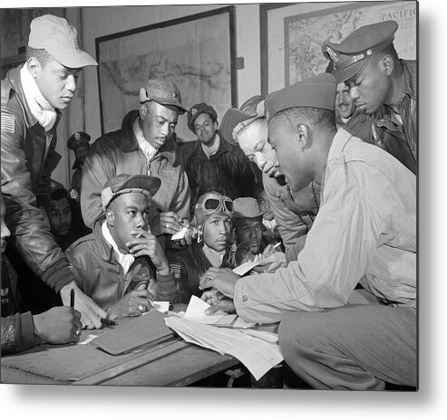 classic Metal Print featuring the photograph Tuskegee Airmen #4 by Retro Images Archive