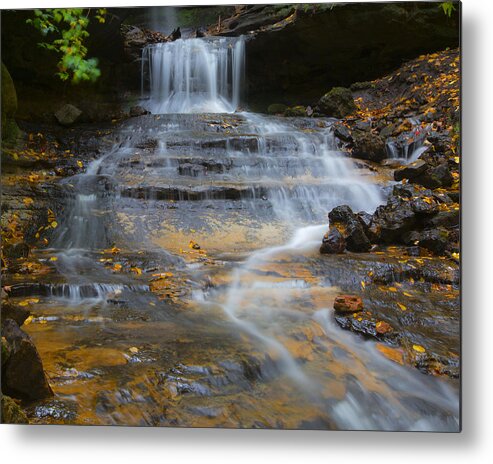 Autumn Metal Print featuring the photograph Horseshoe Falls #6 by Jack R Perry