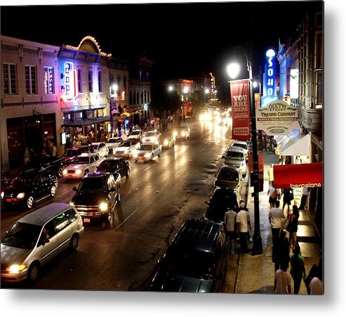 6th Metal Print featuring the photograph 6th Street Austin Texas by James Granberry