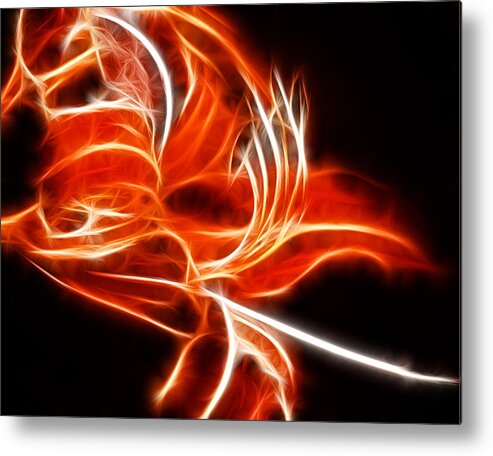 Fractal Metal Print featuring the photograph Fractal Flower #7 by Prince Andre Faubert