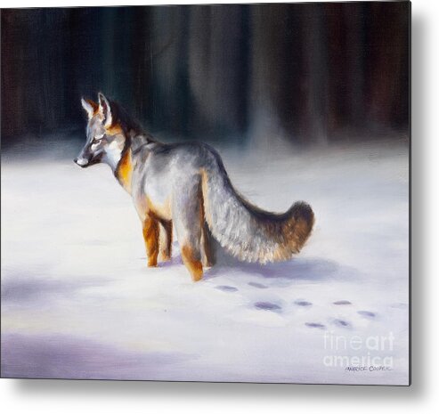 Animal Art Metal Print featuring the painting A Quiet Beginning by Charice Cooper