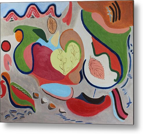 Abstract Metal Print featuring the painting Abstract I by Vera Smith