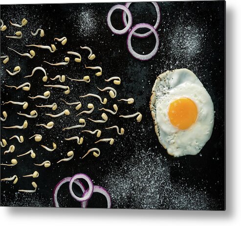 Egg Metal Print featuring the photograph And The Winner Is... by Petri Damst??n