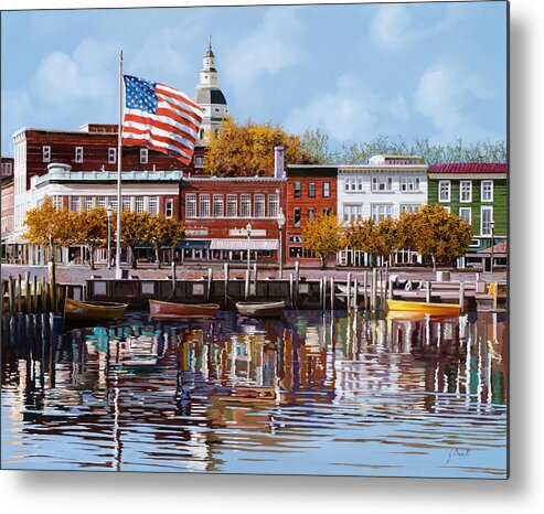 Annapolis Metal Print featuring the painting Annapolis MD by Guido Borelli