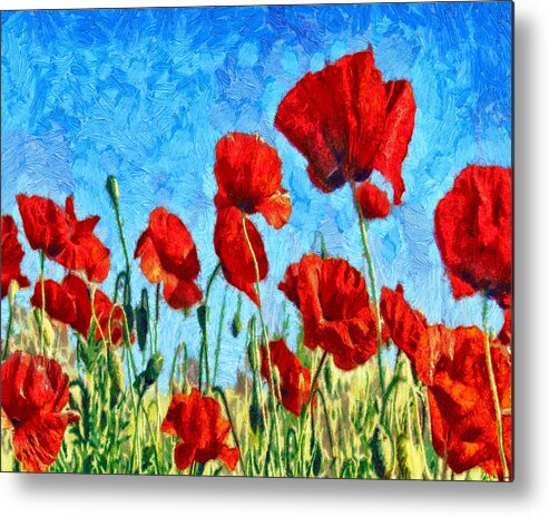 Flower Metal Print featuring the digital art Another Day by Joe Misrasi