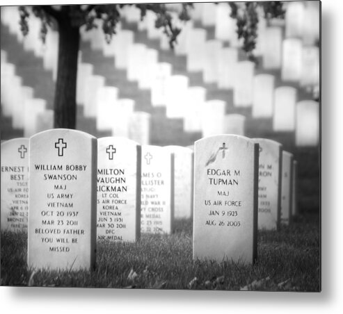 Arlington National Cemetery Metal Print featuring the photograph Arlington Remembrance by Mark Andrew Thomas